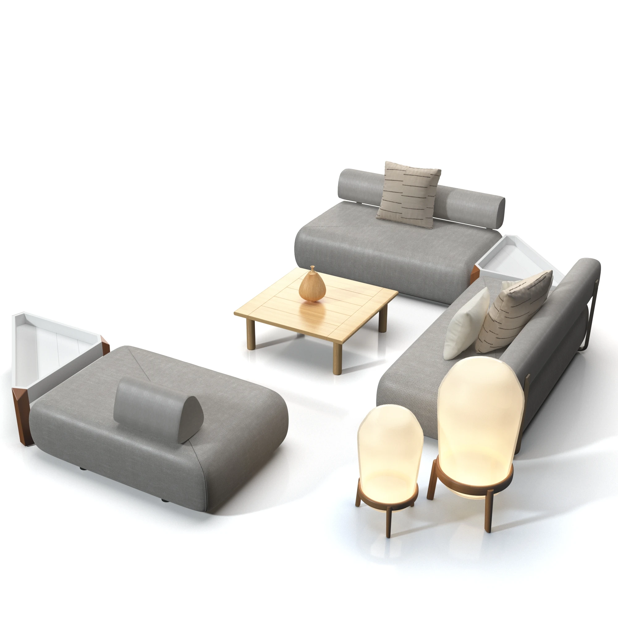 Brixx Sofa Module Set 3D Model_06